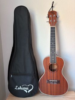 Like New Lohanu Concert Ukulele (LU-C) with Case