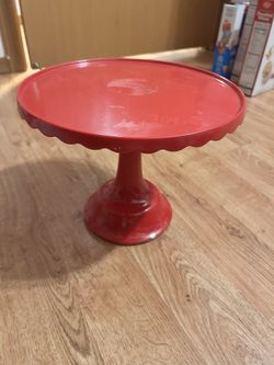 Red Table Cake Display Stand