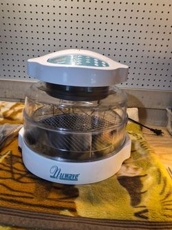 NuWave Pro Digital Infrared Oven White - COMPLETE SET with Dome Stand & Pans