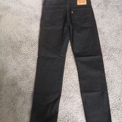 LEVI Men Black Jeans Regular Fit W32 L34