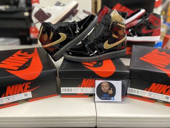 Jordan 1 High Metallic Gold Sz 4.5 5 6.5