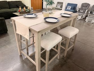 Counter Height dinette set with 4 stools