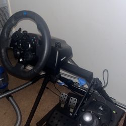 Racing Sim For (Xbox And Pc) Upgraded Wheel With Car Vibrations 