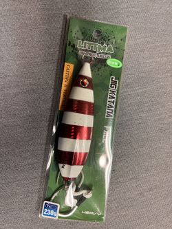 230g Slow jig 8oz Vertical Metal sk High Pitch Deep Drop Jig with BKK Jigging Hooks Glow