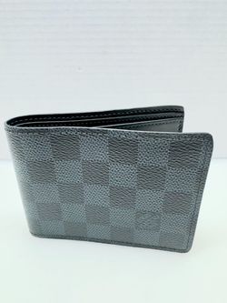 Louis Vuitton Damier Coated Canvas Graphite N62663 Bi-Fold Wallet (CMP131325)