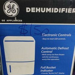 New 50-pint GE Dehumidifier