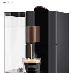 K-FEE® Twins || Single Serve Coffee, Espresso, Milk Machine (Black/Copper) | Compatible with Starbucks® Verismo*
