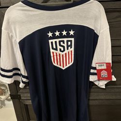 USA Soccer Official Team Red, White, And Blue Short Sleeve T-Shirt Mens XXL