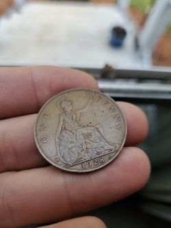1928 Great Britain One Penny (Read Description)