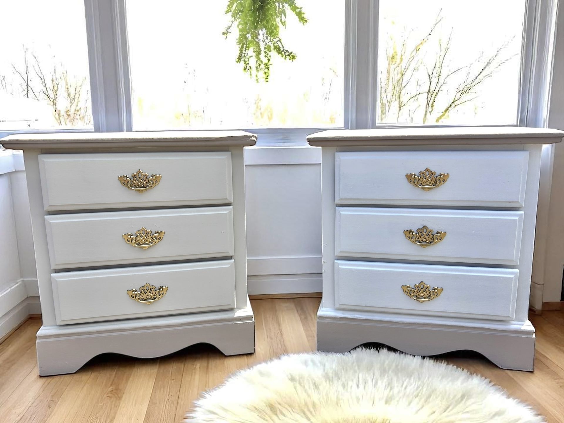 Beautifully refinished nightstand set