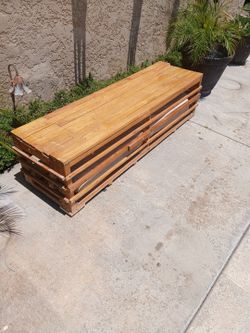Wooden bench