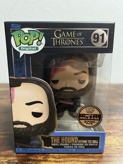Game Of Thrones : The Hound Beyond The Wall Funko Pop NFT Release 2,700 Piece Limited