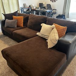 Brown Sectional Couch 