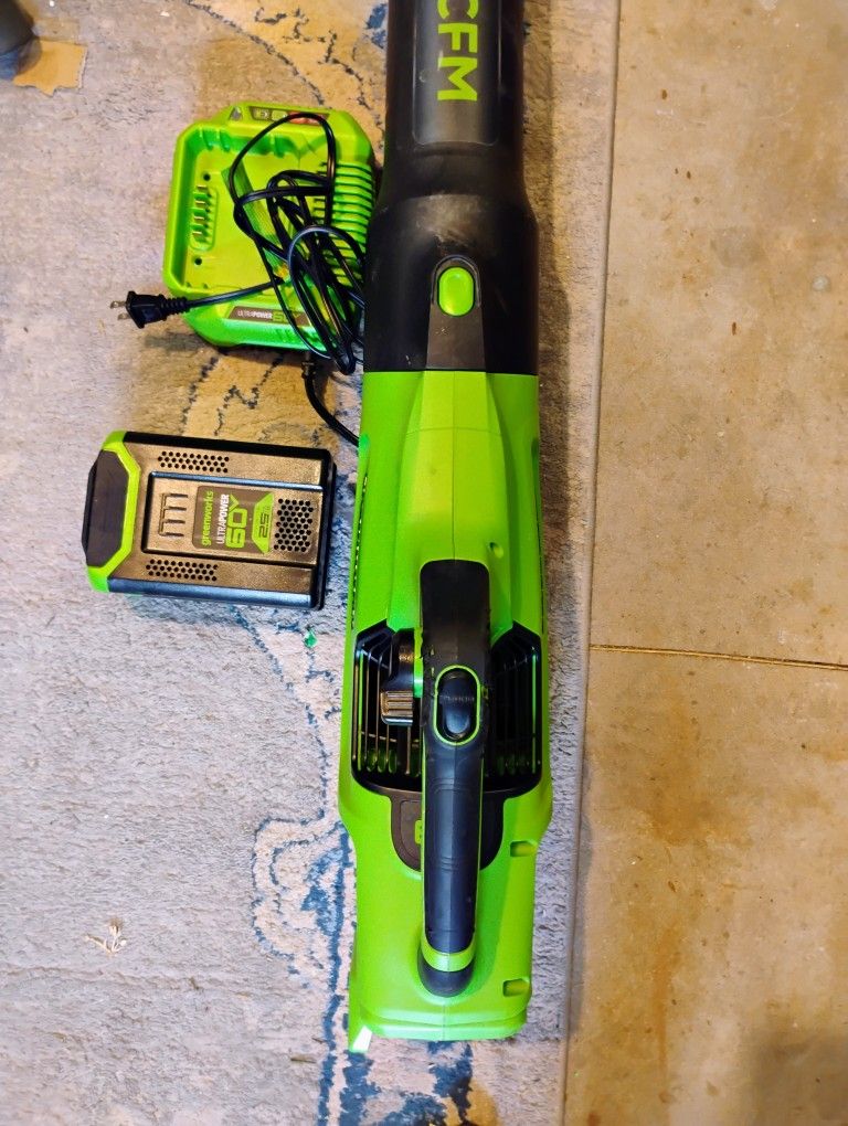 GreenWorks Leaf Blower And Battery