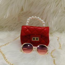 Crossbody Bag And Sunglass For Girl 