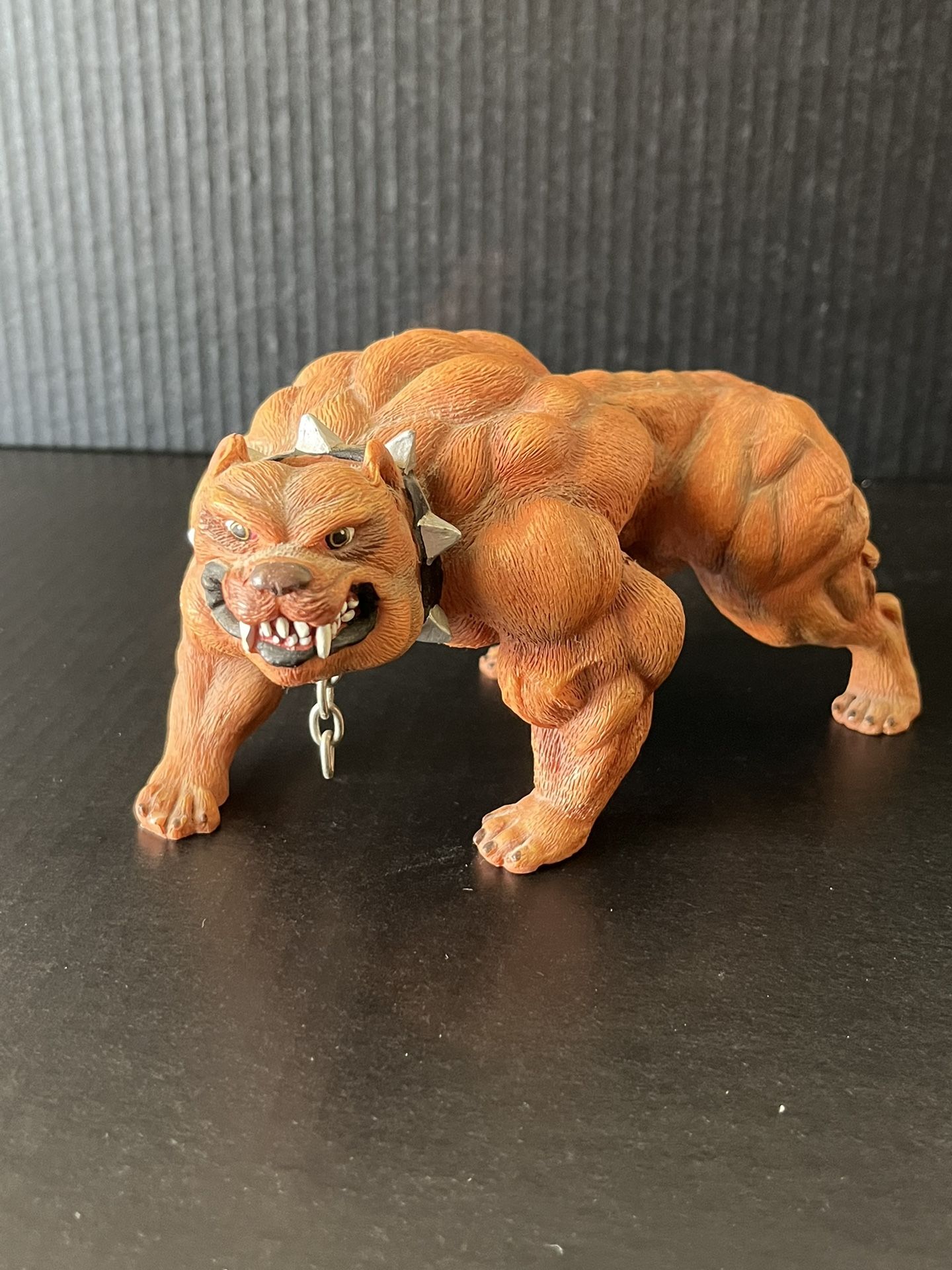 Muscle Bound Pitbull Bodybuilding Animal Resin Statue Pit Power