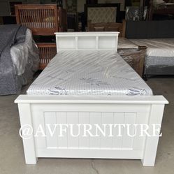 Twin Bed And Memory Foam Mattress 