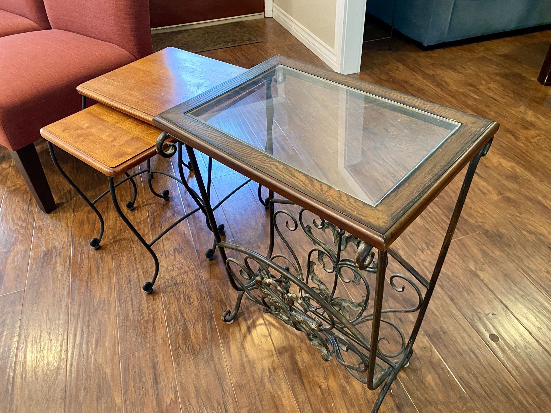 2 Bunching Tables & Magazine Table