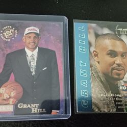 2 Grant Hill Detroit Pistons Basketball Cards NBA Rookie RC