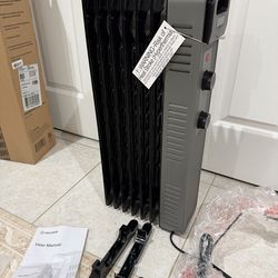 Pelonis Oil Filled Radiator Heater for Large Space, 2025 Upgraded, Space Heaters with 1500W Quiet Warmth Radiant Heater, 3 Heating Modes, Overheat & T