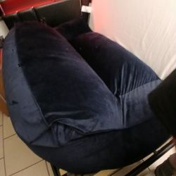 Velvet Bean Bag Couch Sofa