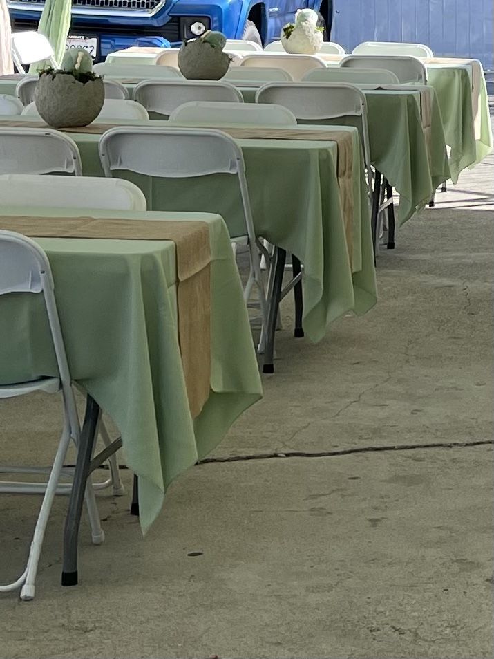 Green Table Covers 