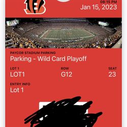 Bengals Parking/ Tailgate Pass Lot 1