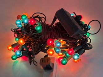 Loose Set UL Decorative Lighting String – 55 LED Multifunction Yellow, Green, Blue & Red Dome Lights