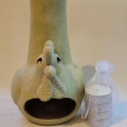 Rooster Chiminea Style Candle Holder 