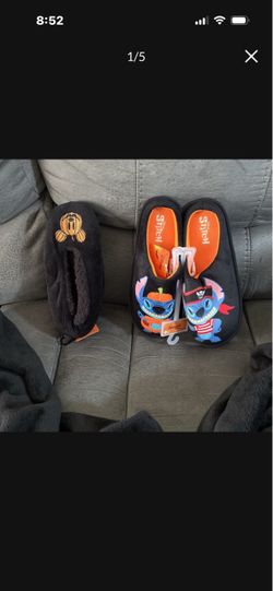 Disney Halloween 🎃 Slippers $15 for Stitch size 7/8 -$10 for Mickey size 4-10 CASH only Pls