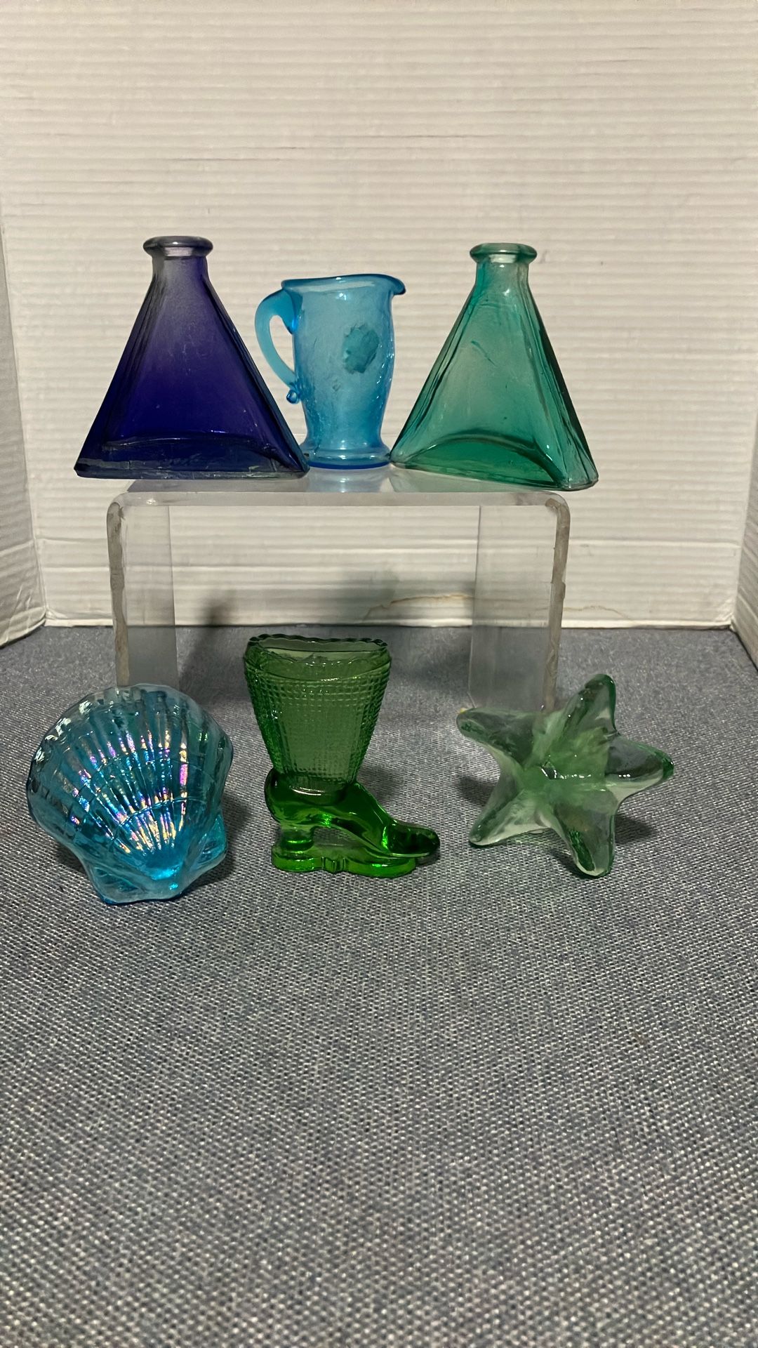 Vintage Glass Art Objects -Lot Of 6