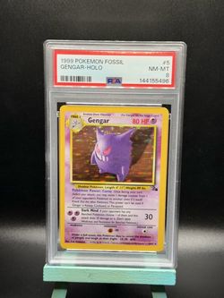 PSA 8 Gengar Fossil Unlimited