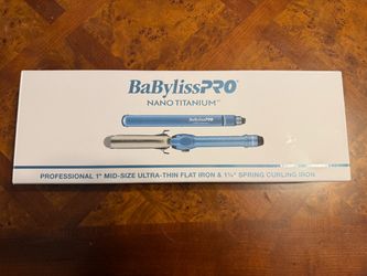 BabylissPro Limited Edition Nano Titanium 1" Barrel Curling Iron & Prima3000 Styling Iron