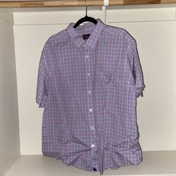 Untuckit Men's Size XXX-Large 100% Cotton Shirt Button Up Short Sleeve Pre-Owned Vintage Button Down Fancy Shirt. Great for casual wear or going out