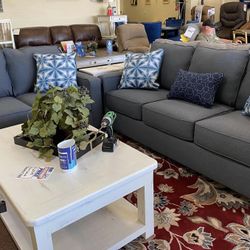 Kiessel Nuvella Living Room Set / couch /Sofa and Loveseat 