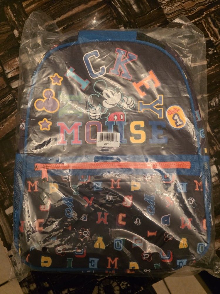 Disney store mickey mouse backpack with tech sleeve