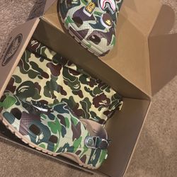 BRAND NEW BAPE CROCS