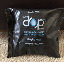 Whirlpool every drop micro contaminant replacement filter W10(contact info removed)A~NEW
