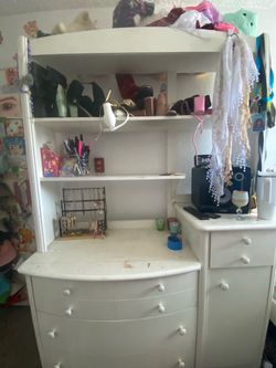DRESSER AND SHELF