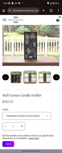 Mosaic sconce candle holder