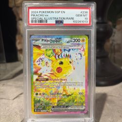 Pokemon Pikachu EX SIR PSA 10