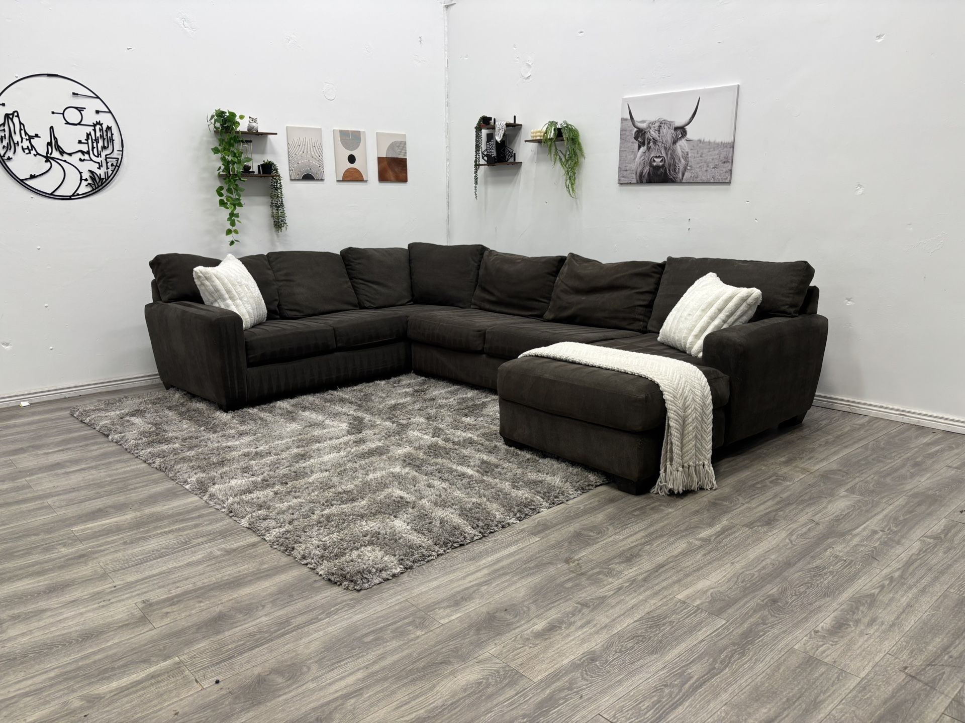 Grey Sectional Couch - Free Delivery