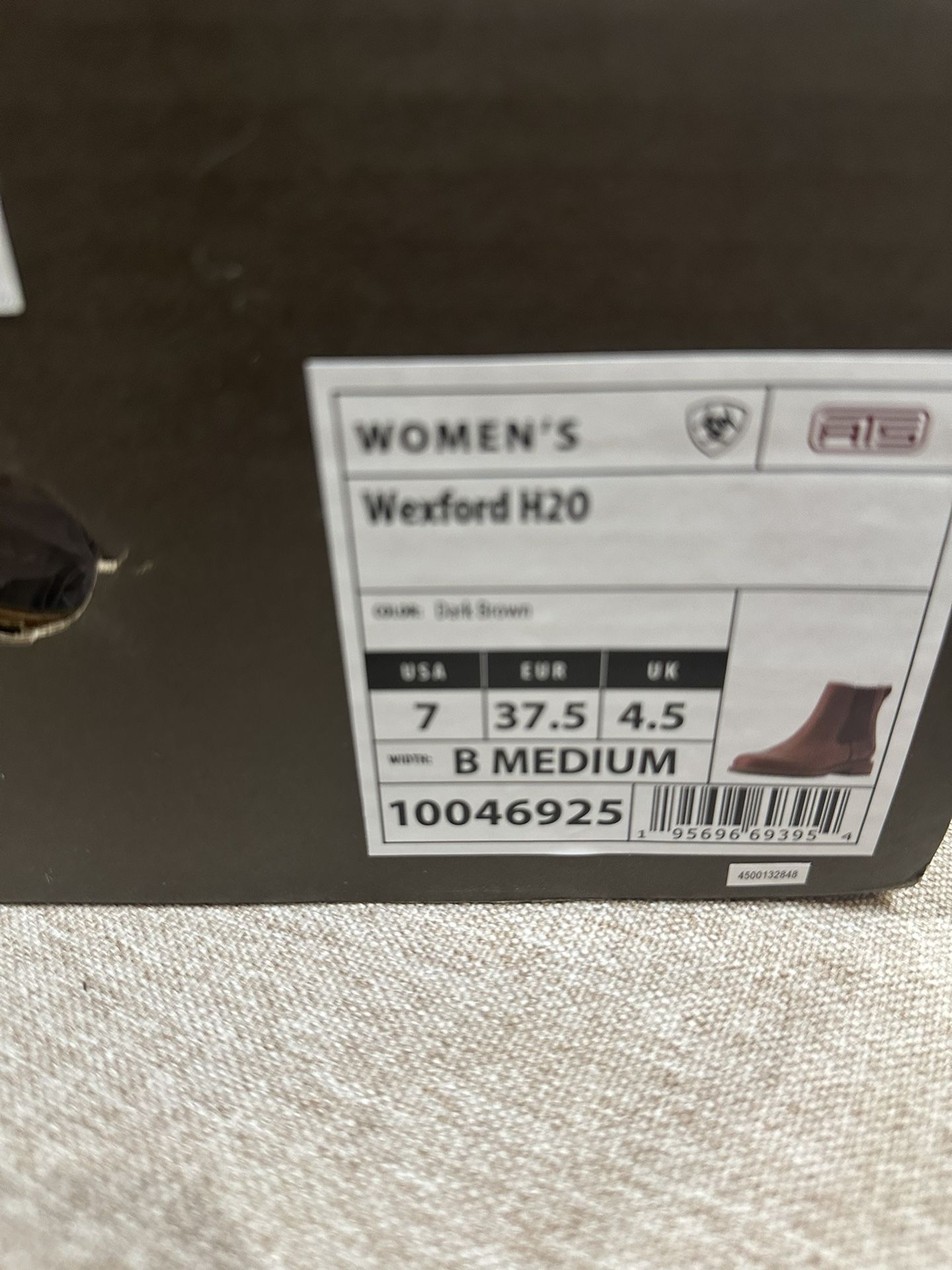 Ariat womens Wexford Boot Size 7 New