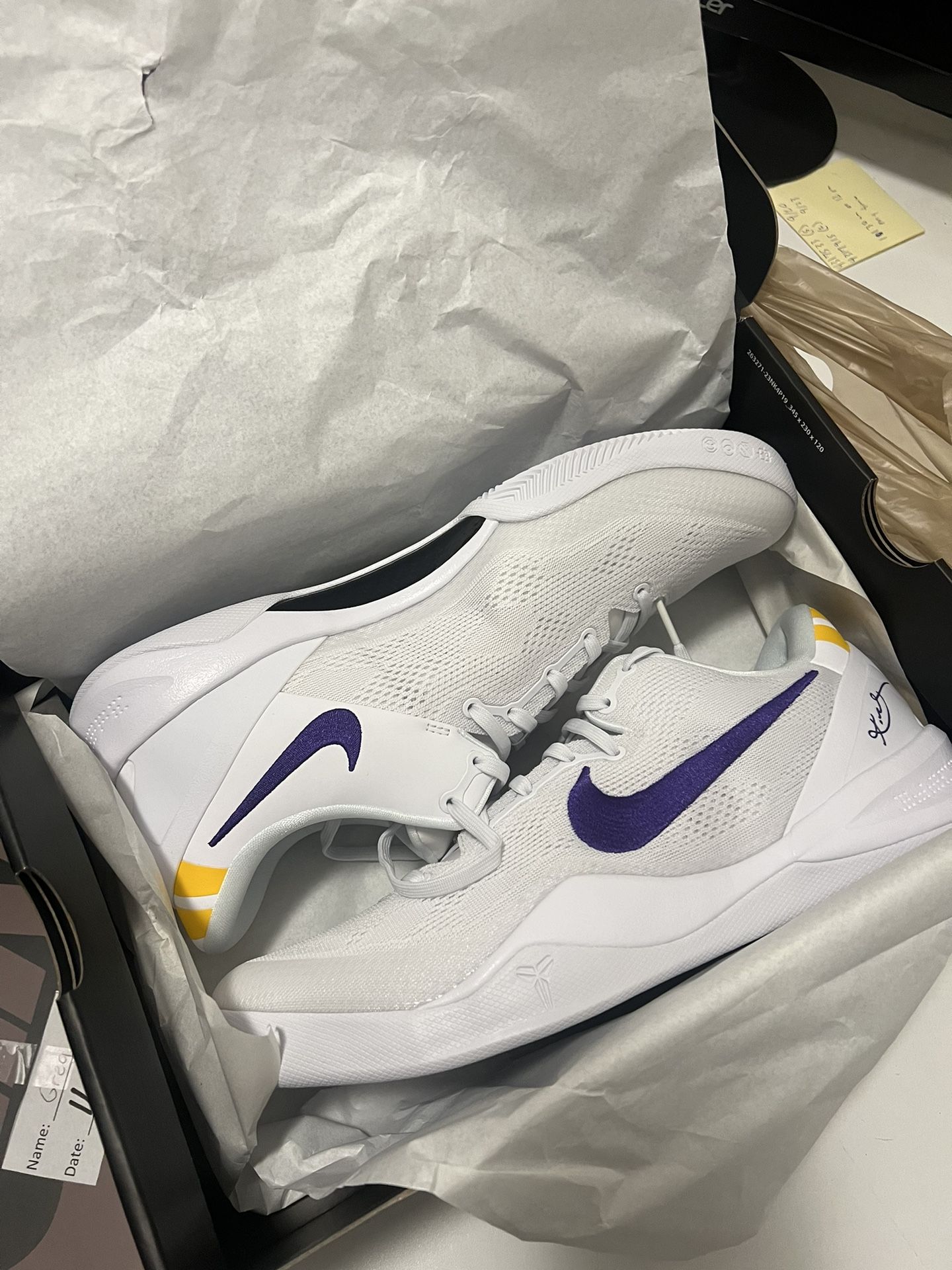 Brand New Size 13 Kobe 8 Lakers Home