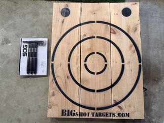 NEW SOG Throwing Hawks with Target Board