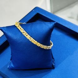 Gold Nugget Bracelet 