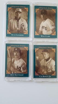 4 -1992 Leaf Heritage Series Cards