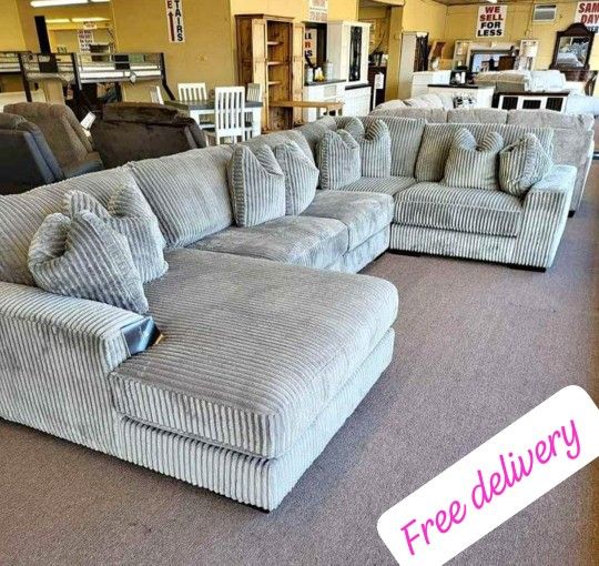 $60 Down Finance Reclining Sectional Sofa Loveseat Bedroom Set Queen Or King Bed Matress Dining Table Free Delivery