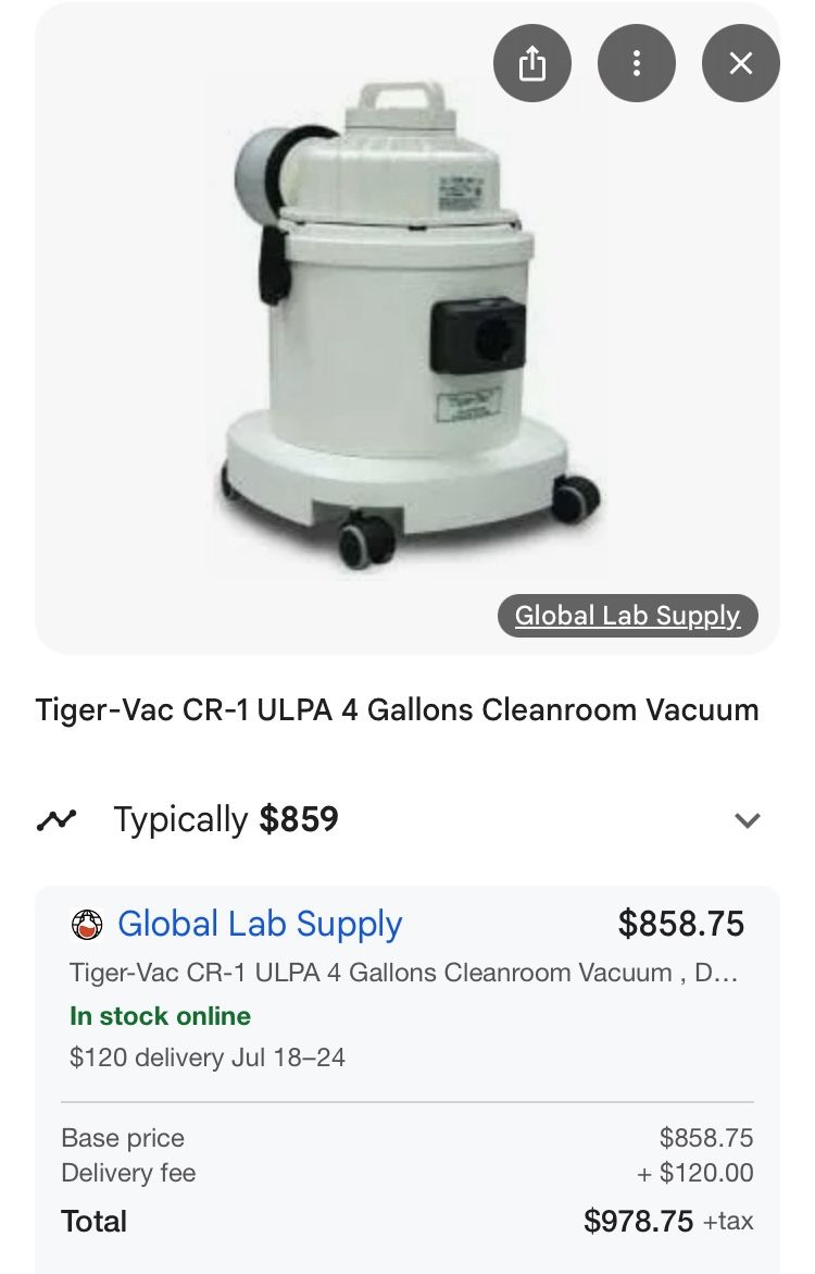Vacuum For Clean Rooms