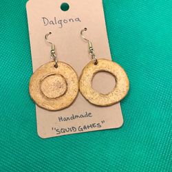 Squid Games: Dalgona Earrings (CUSTOMS AVAILABLE)